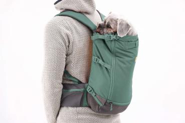 Ruffwear Hitch Hiker Dog Backpack Carrier River Rock Green Gr. XS